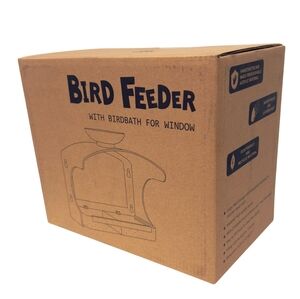 Bulk Box of 6 Window Bird Feeder & Birdbath with Free Shipping